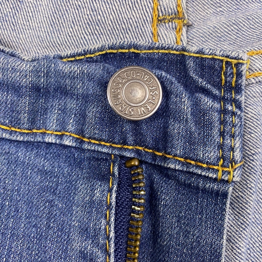 Levi Strauss & Co 518 Straight Jeans Mens 36x32 (Fits 34x30)Blue Denim Casual - Picture 9 of 16